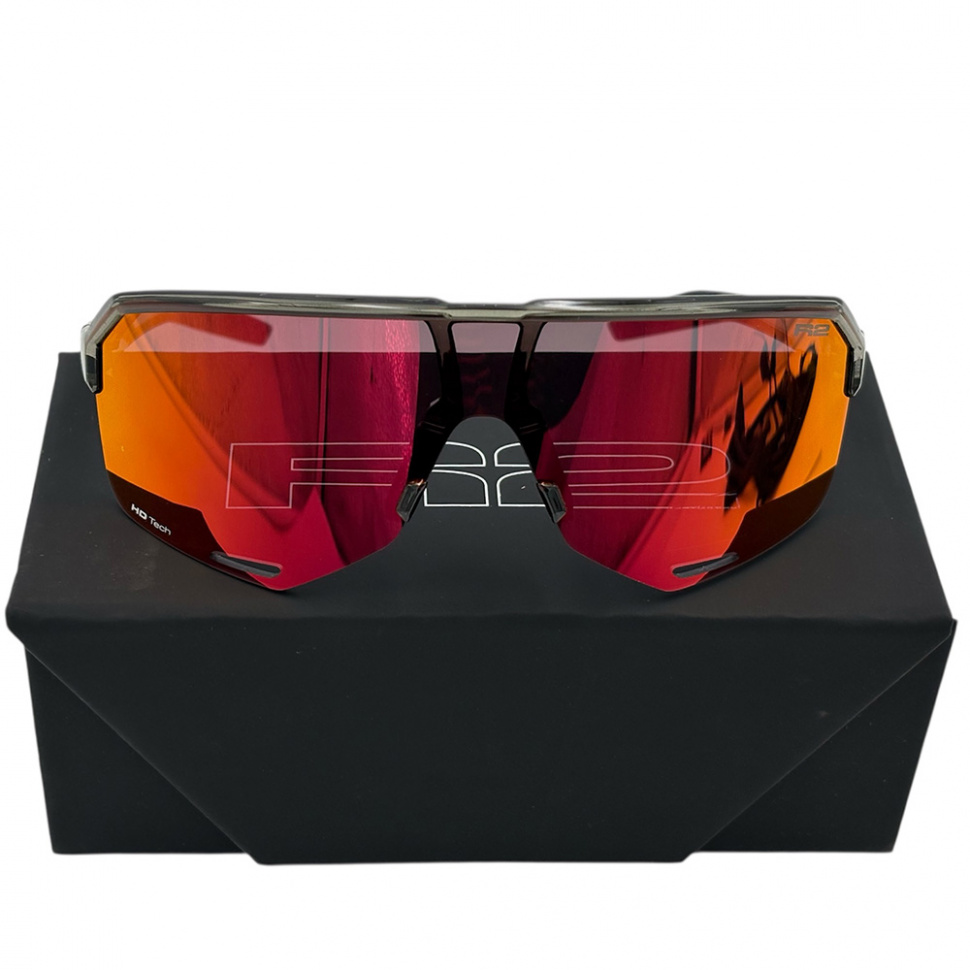 Велоокуляри спортивні R2 AT100U Fluke Pink HD Black/Red/Revo 3 cat. (16 ...