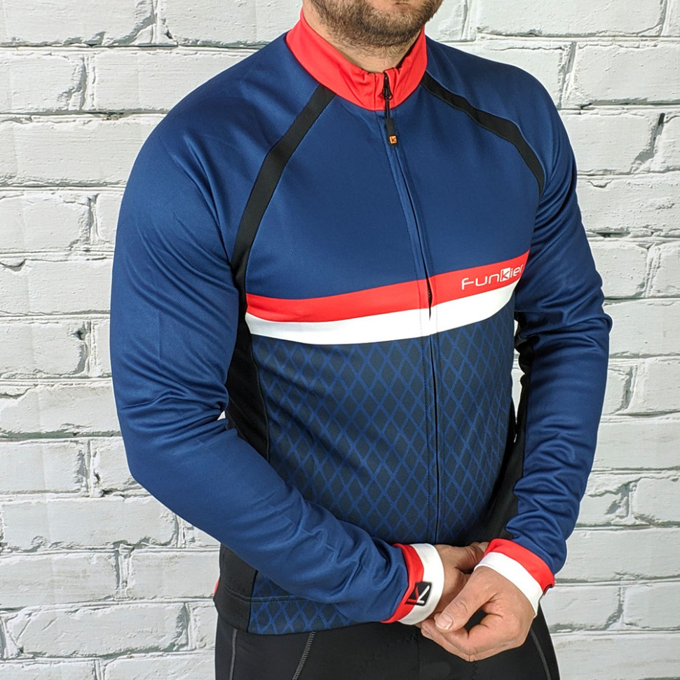 Джерсі Funkier Corrazano-LW Thermal J-805 Dark Blue з флисом